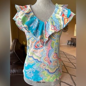 Ralph Lauren blouse 100% cotton size S perfect for summer.